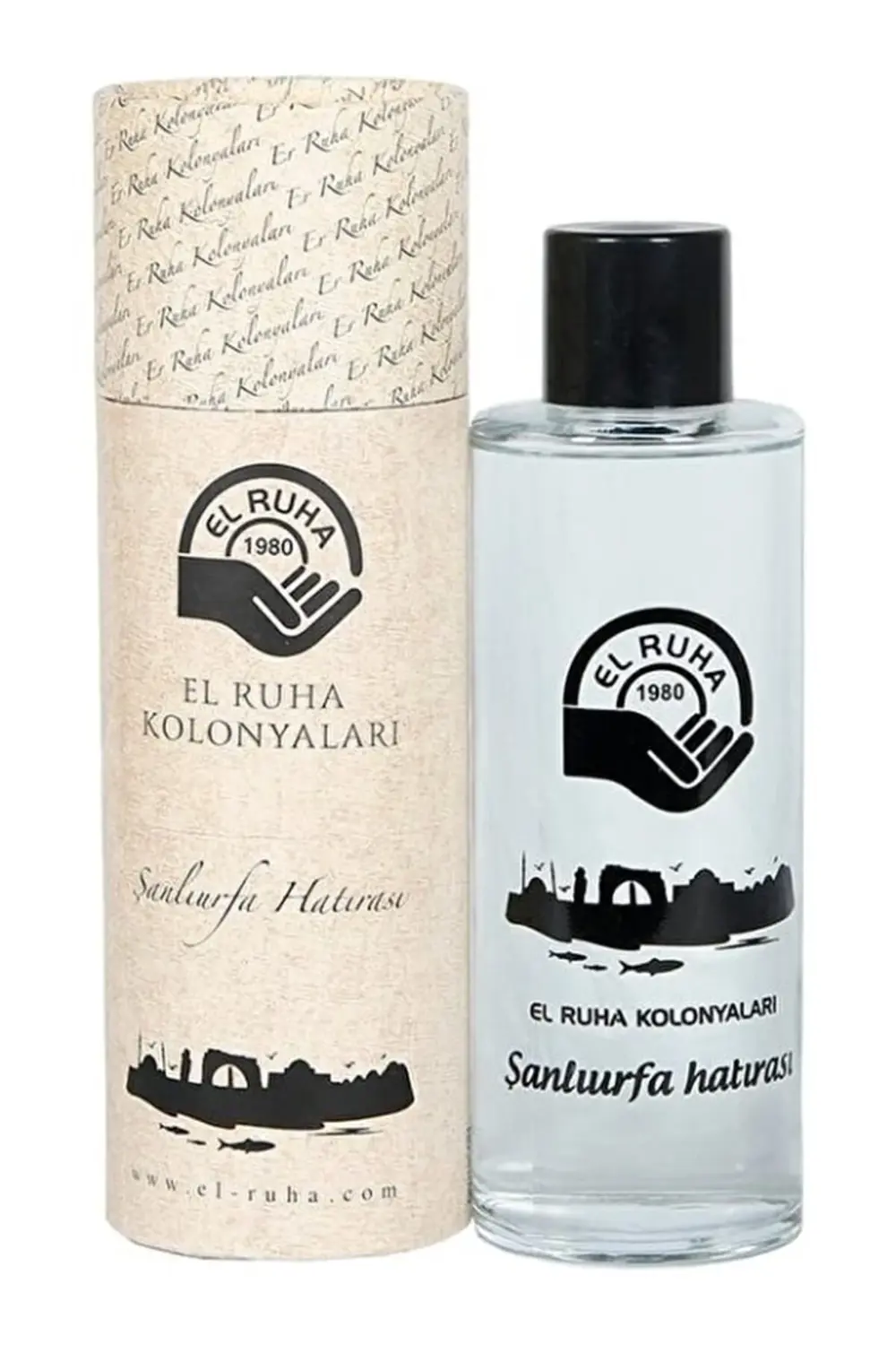 El Ruha Beyaz Zambak Kolonyası 60° Özel Baskılı Cam Şişe 500 ml