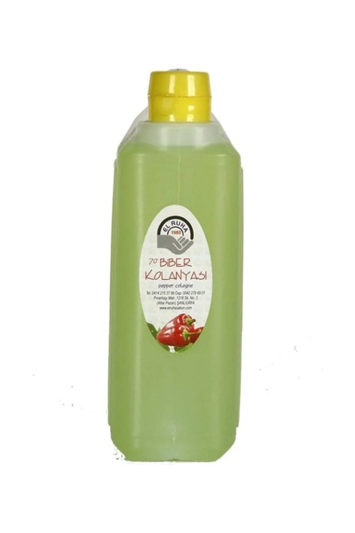El Ruha Biber (Isot) Kolonyası 70° Çanta (Bidon) 900ML El Ruha Biber (Isot) Kolonyası 70° Çanta (Bidon) 900ML