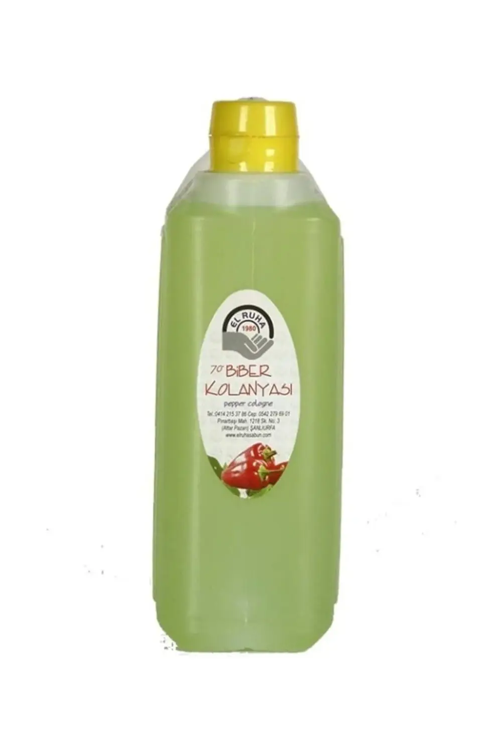 El Ruha Biber (Isot) Kolonyası 70° Çanta (Bidon) 900ML