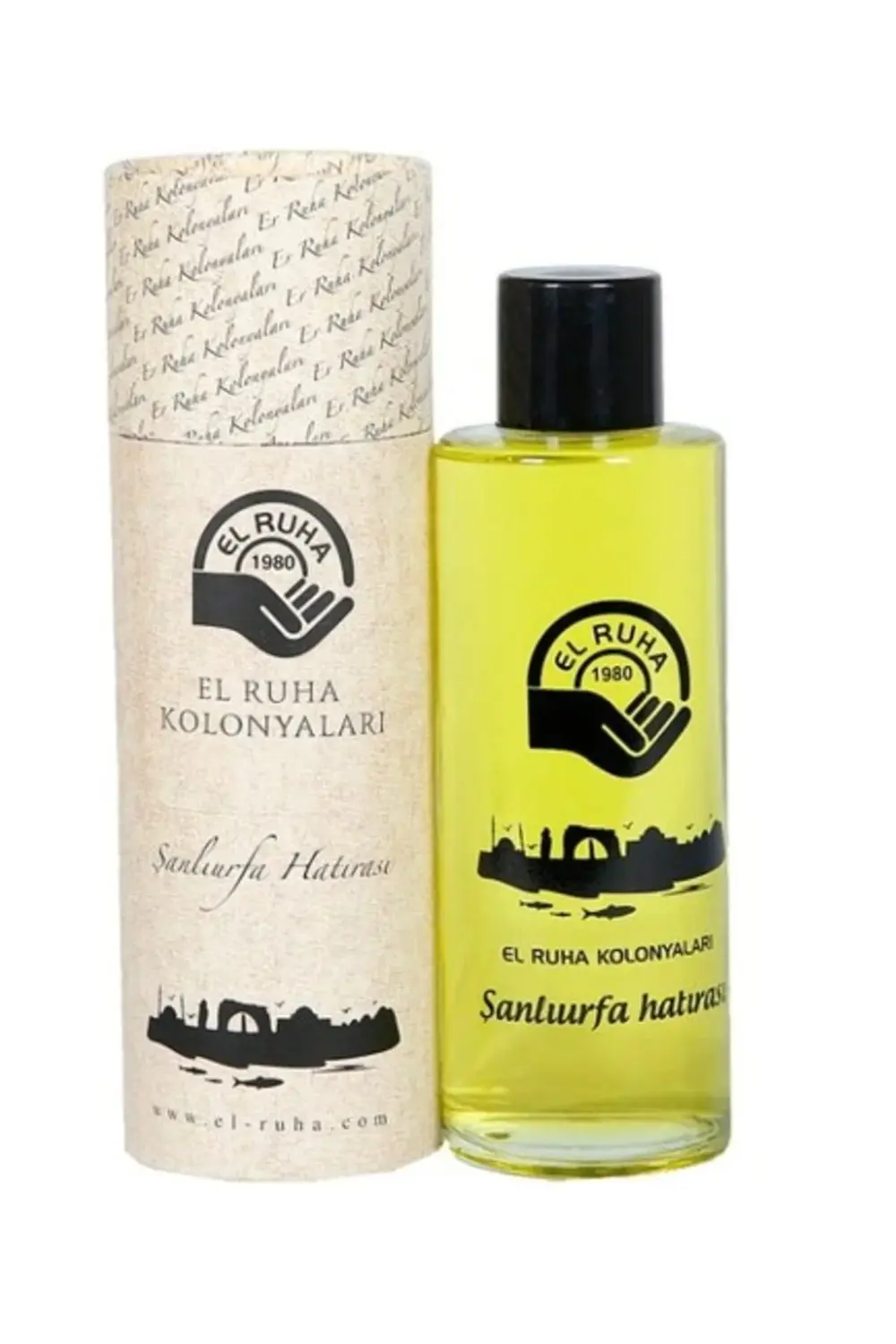 El Ruha Ceviz Kabuğu 70° Kolonyası 500 ml Özel Baskılı Cam Şişe