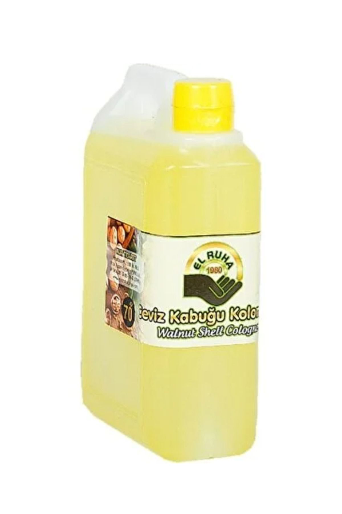El Ruha Ceviz Kabuğu 70° Kolonyası Çanta (Bidon) 900ML