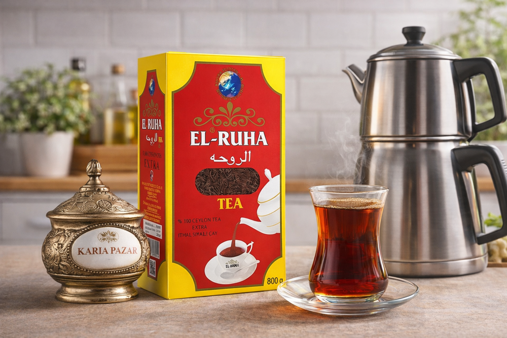EL-Ruha İthal Dökme Siyah Çay 2X 800 gr