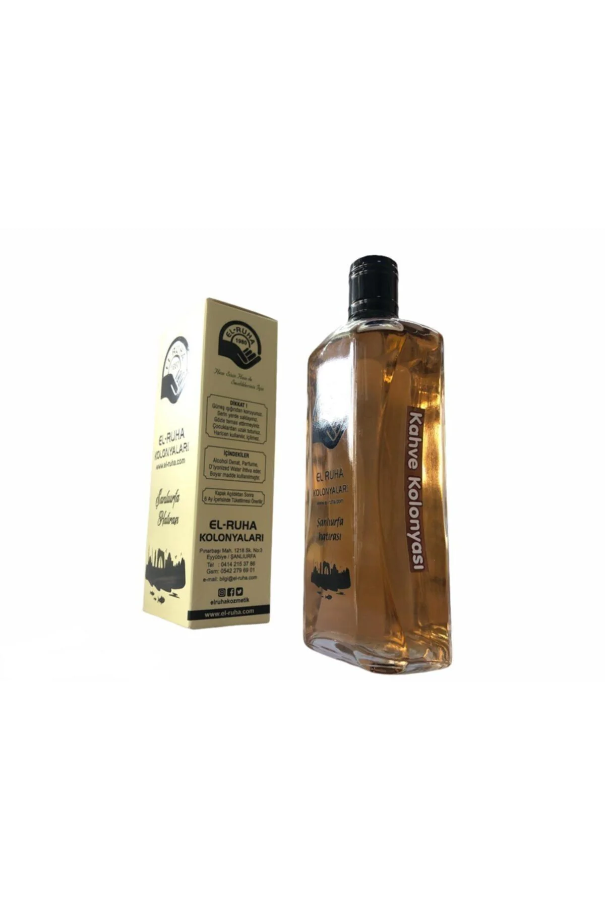 El-ruha Özel Mardin Parfüm Kokulu 70° Kolonya 300ml Özel Baskılı 