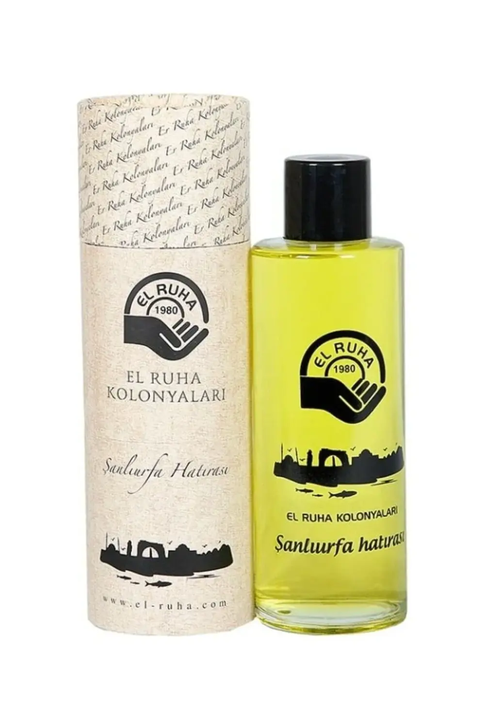 El Ruha Parfümlü Özel Kolonya 70° Özel Baskılı Cam Şişe 500 ml