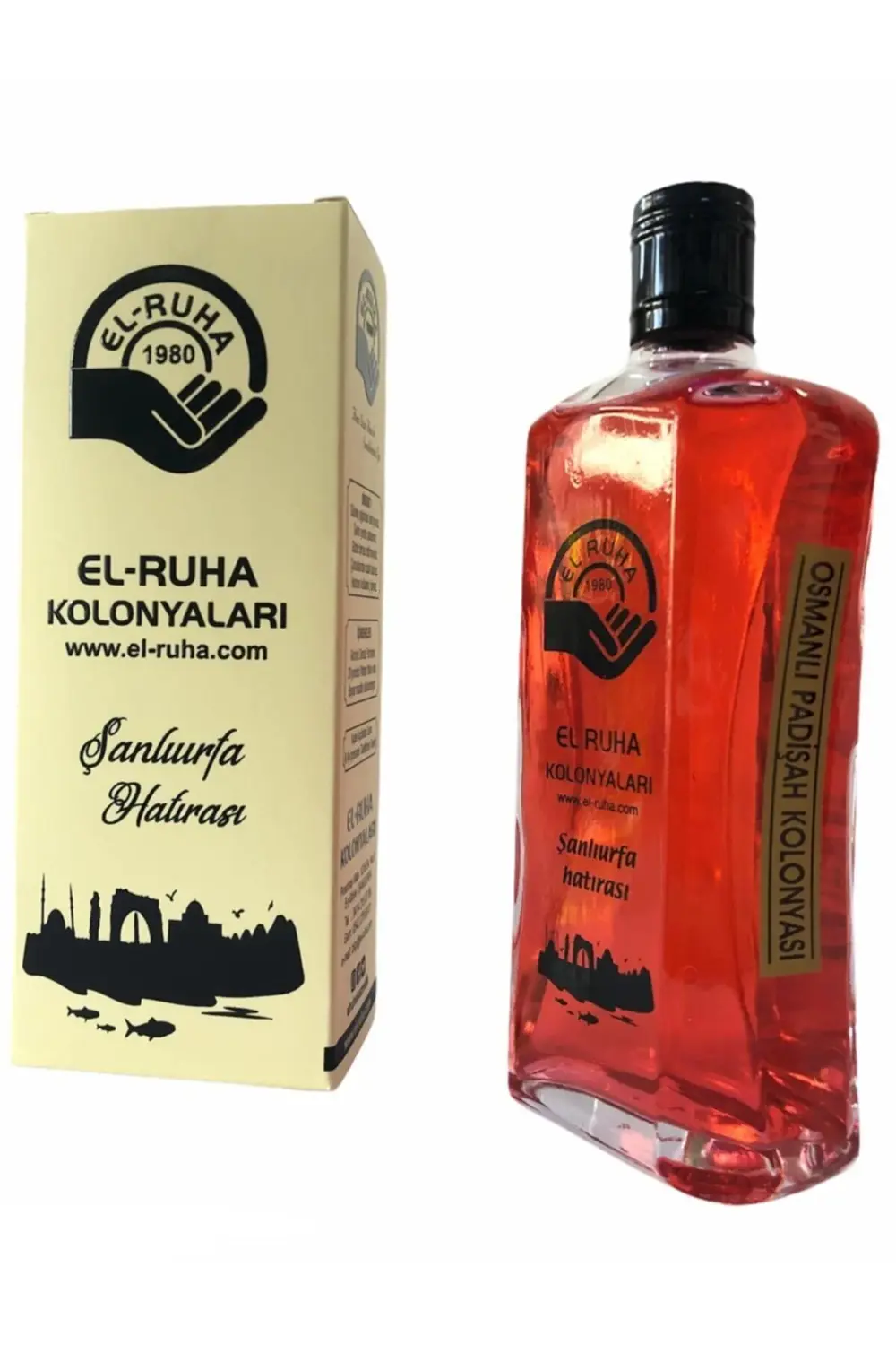 El-ruha Şanlıurfa Özel Osmanlı Padişah Kokulu 70° Kolonya 300ml Ö