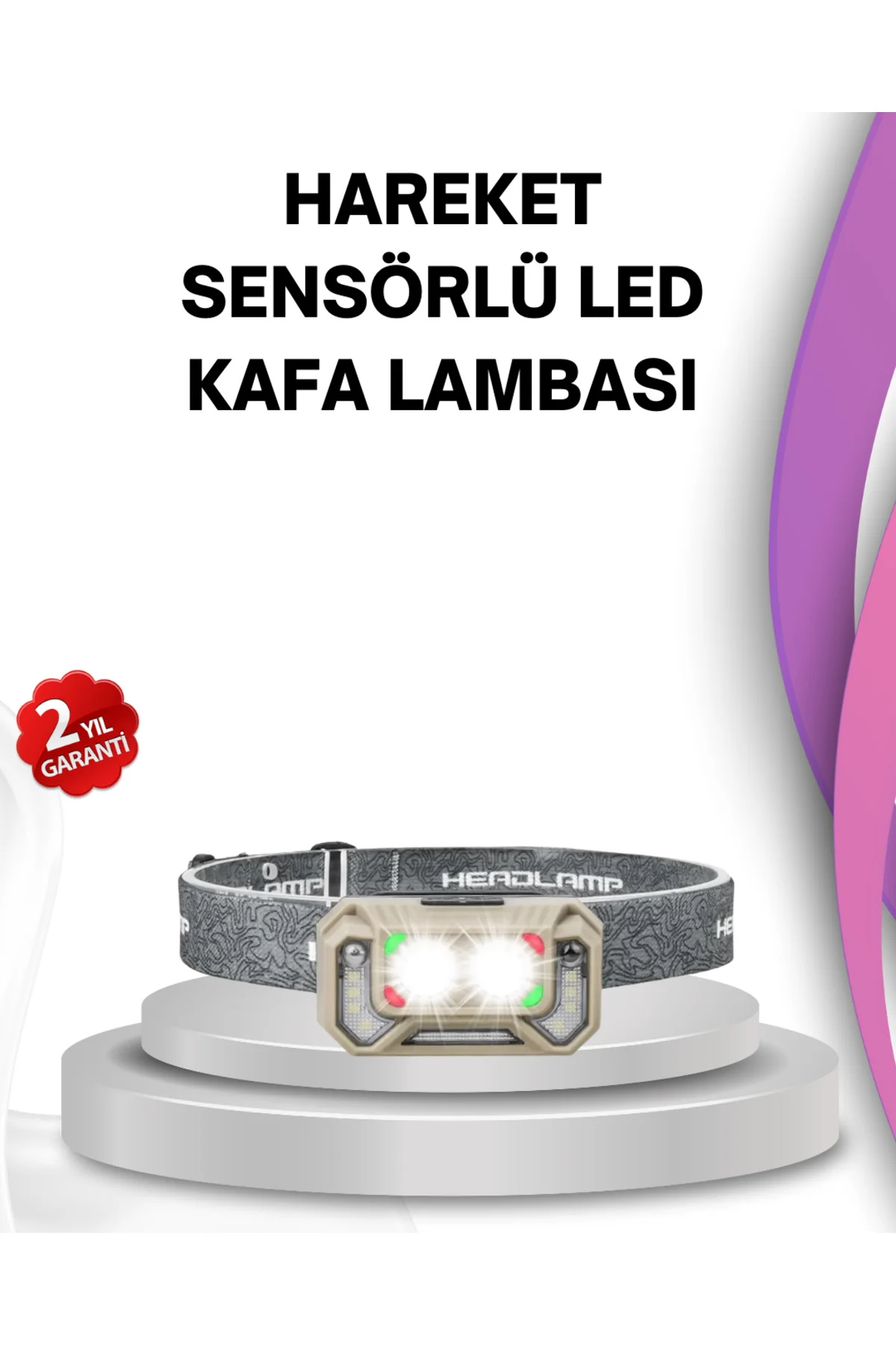 El Sallama Sensörlü LED Far Ayarlanabilir Işık Açısı