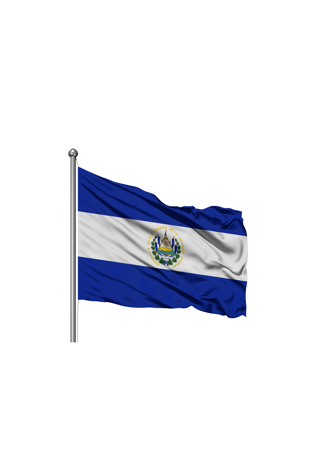 El Salvador Devleti Bayrağı - Premium Raşel Kumaş 300x450cm