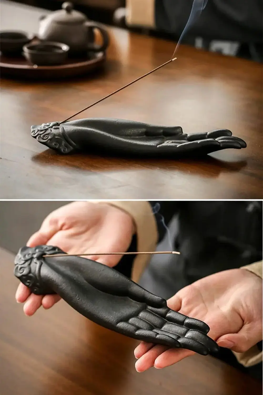 El Şeklinde Çubuk Tütsülük & Ruka Tütsülük & Oda Kokusu, Vernikli