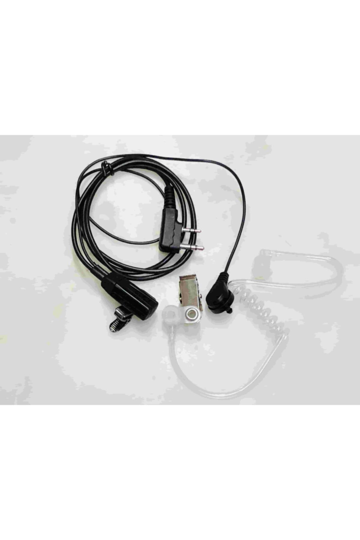 El Telsizleri Için Akustik Kulakiçi Şeffaf Hortum Kulaklık Mikrof