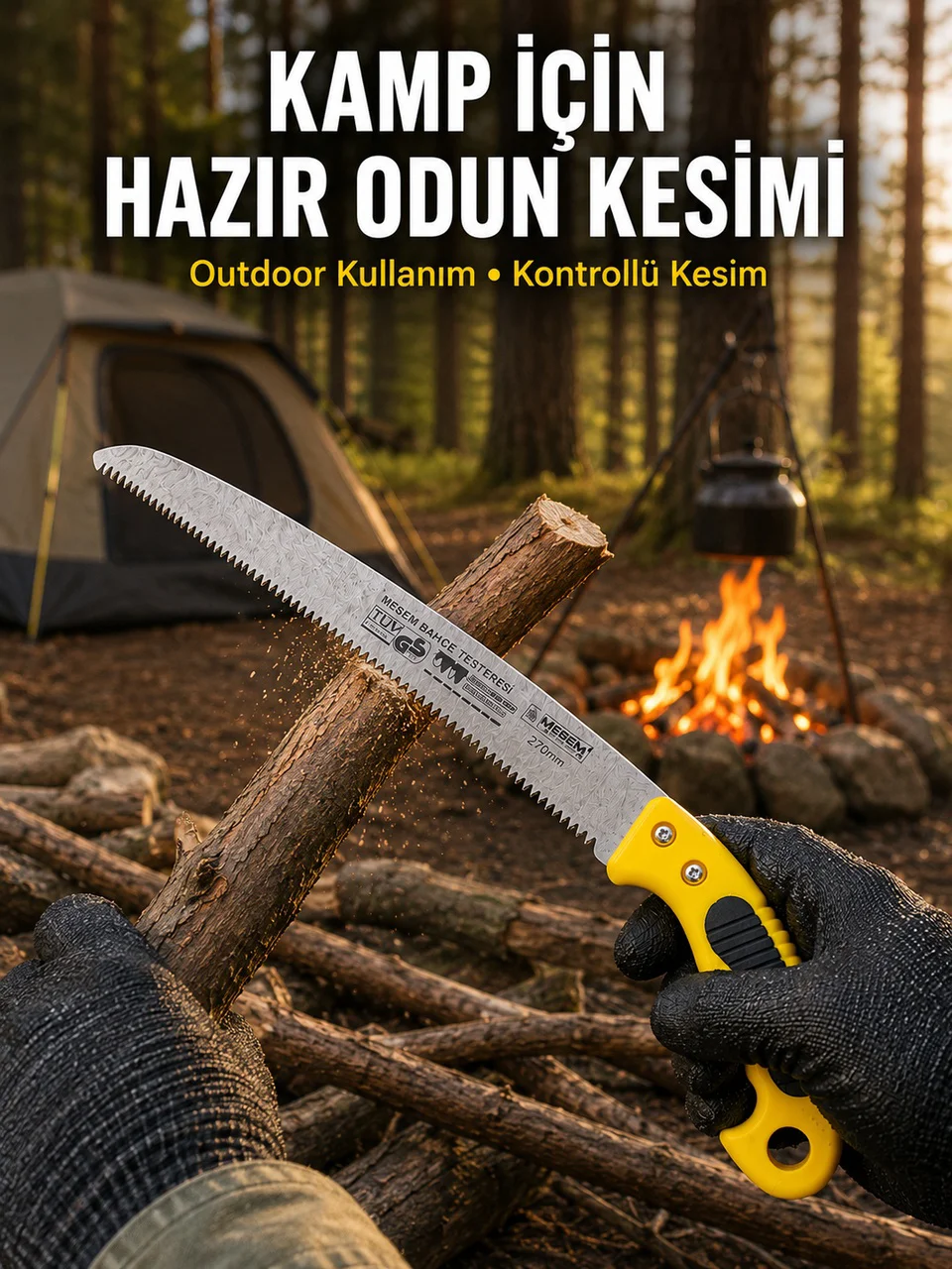 El Tipi Bahçe Bıçkısı Dayanıklı Çelik Kesim Testeresi - Lisinya