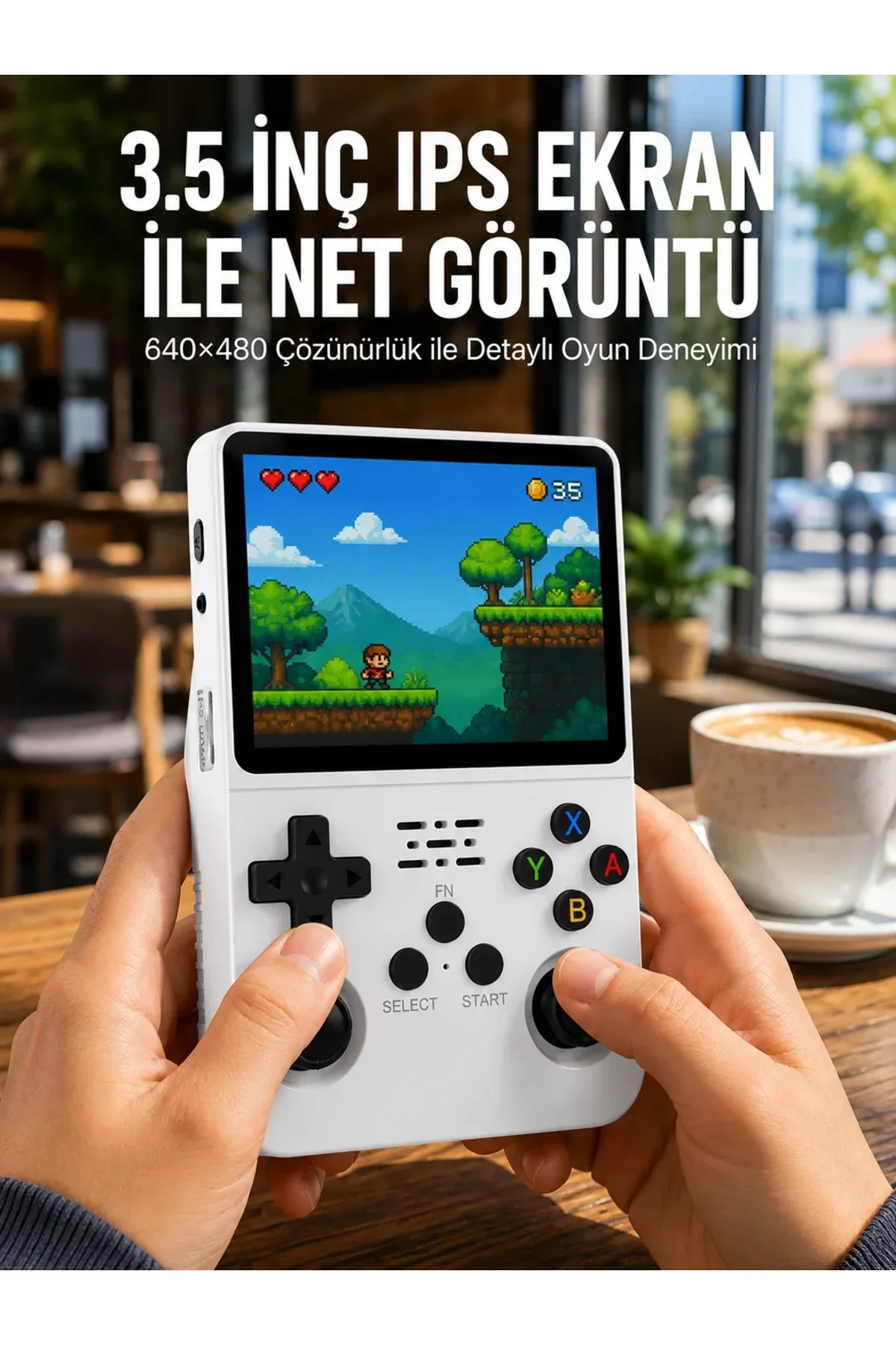 El Tipi Oyun Konsolu 3.5 İnç HD Ekran ve Hafıza Kartı Destekli Yeni Nesil