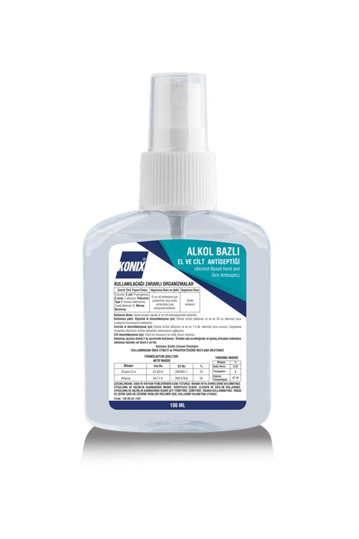 Konix El Ve Cilt Antiseptiği 100 Ml