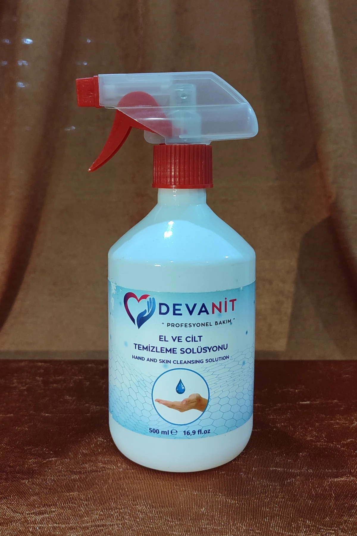El Ve Cilt Temizleme Solüsyonu 500 ML + Hijyenik Jel 50 ML Dezenf