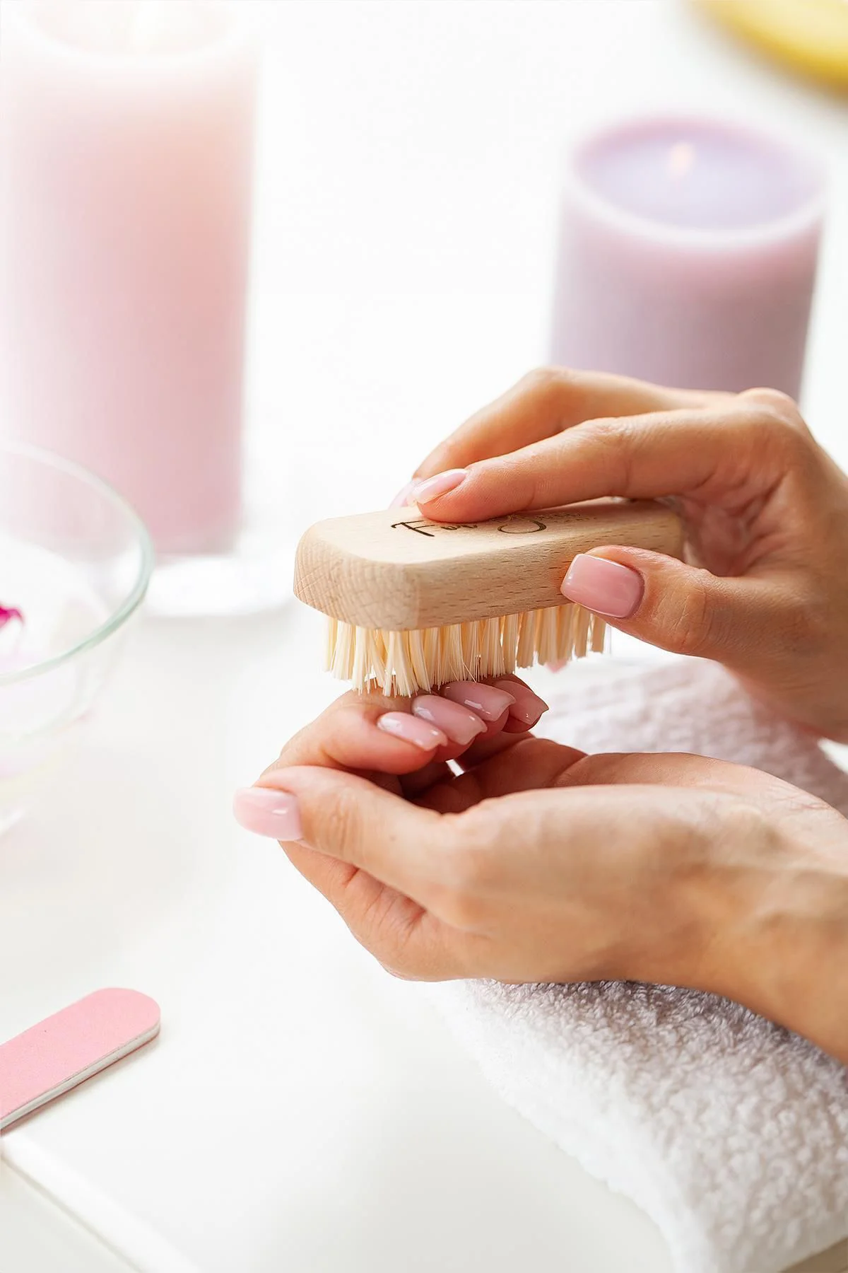 El Ve Tırnak Bakımı Fırçası Manikür Ve Pedikür At Kılı Tırnak Fır