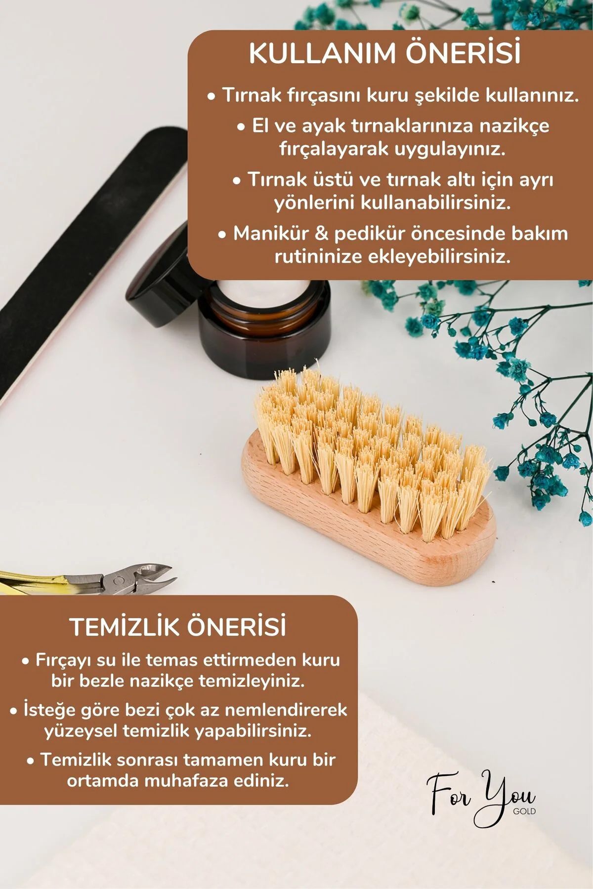 El Ve Tırnak Bakımı Fırçası Manikür Ve Pedikür At Kılı Tırnak Fır