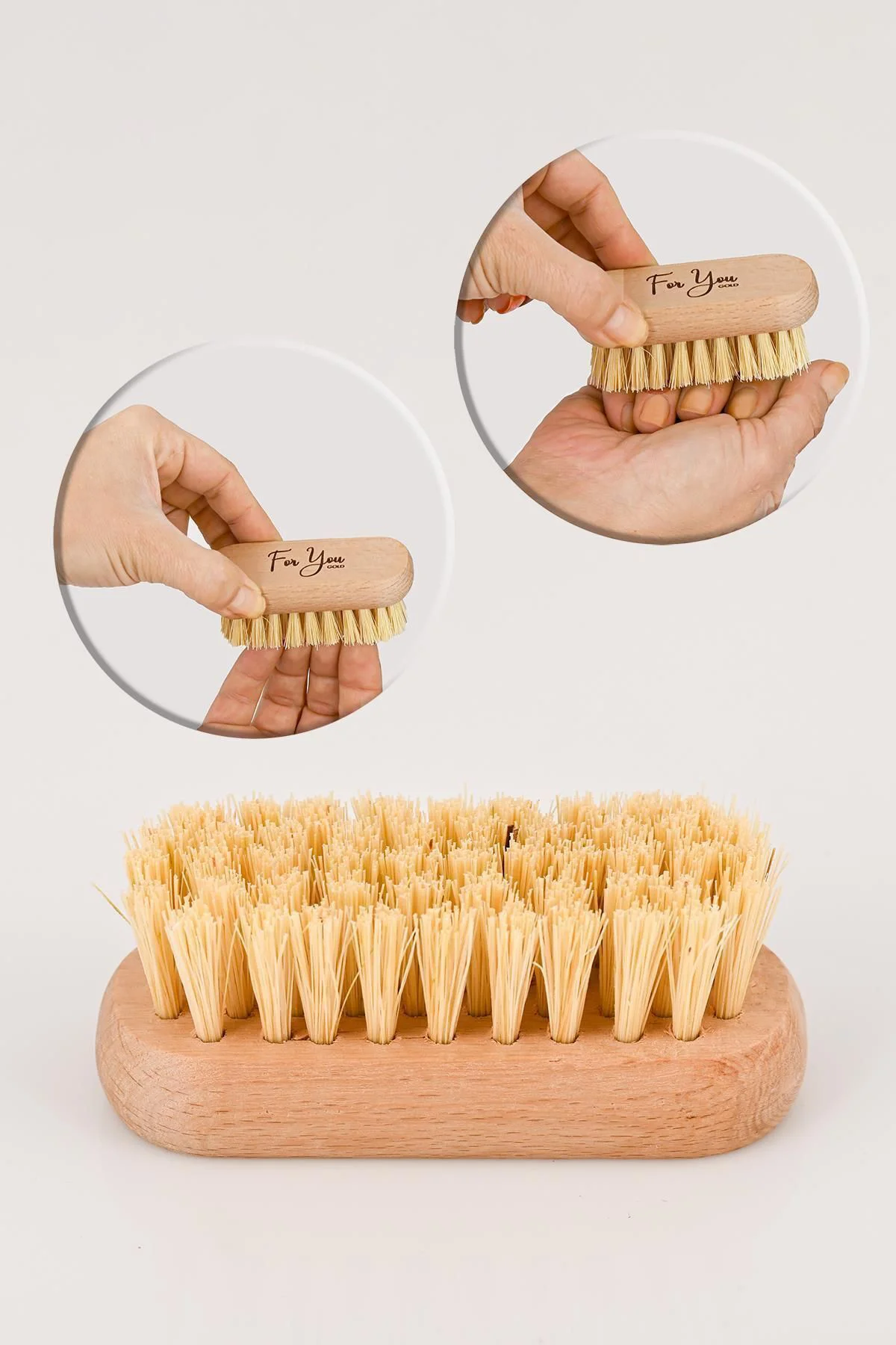 El Ve Tırnak Bakımı Fırçası Manikür Ve Pedikür At Kılı Tırnak Fır