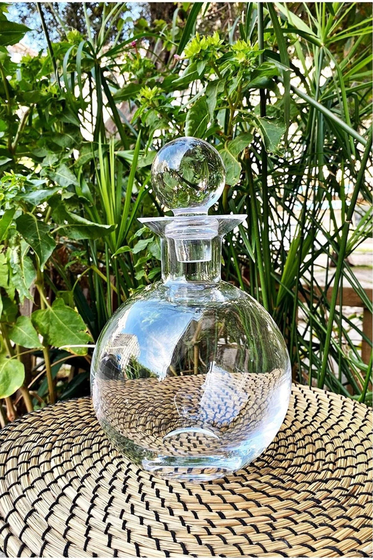 Elif Aksesuar El Yapımı Cam Alaçatı Karaf Sürahi 15,5X25cm