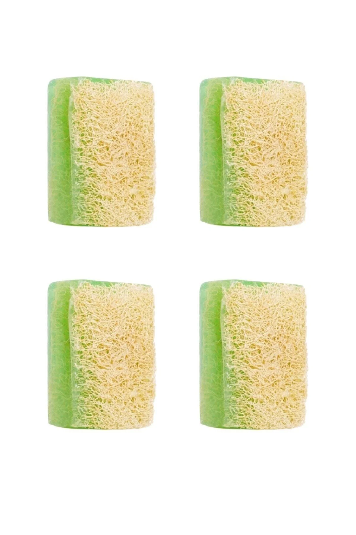 El Yapımı Doğal Kabak Lifli Aloe Vera Sabunu 4lü Set 450 Gr