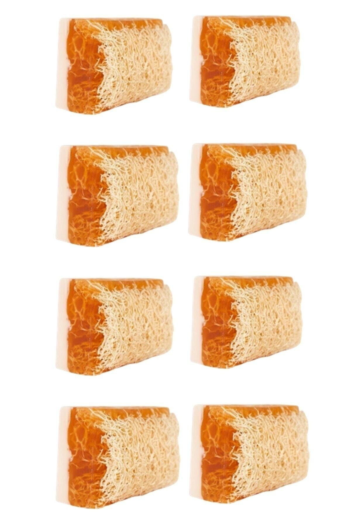 El Yapımı Doğal Kabak Lifli Eşek Sütü Sabunu 8'li Ekonomik Paket