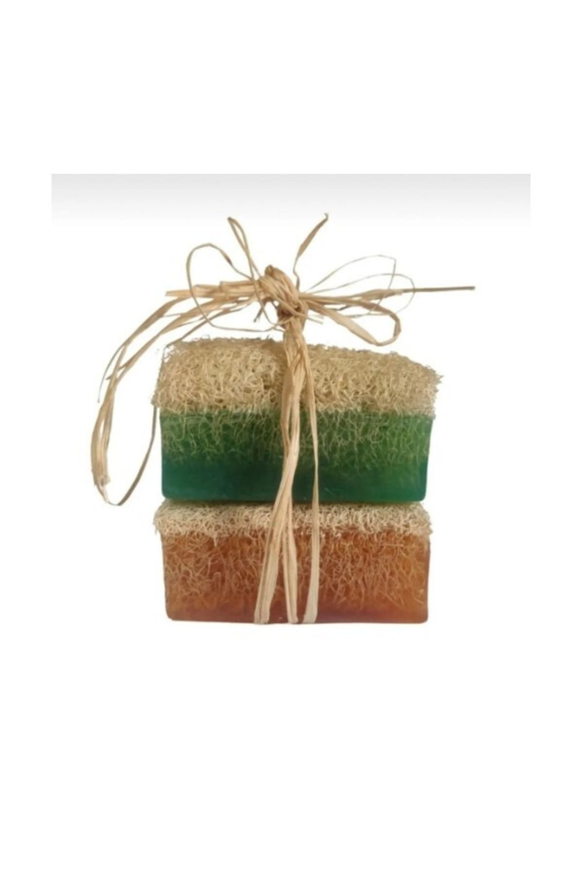 Trendmilano El Yapımı Doğal Kabak Lifli Eşek Sütü Bal Aloe Vera Sabun 2'Li Se