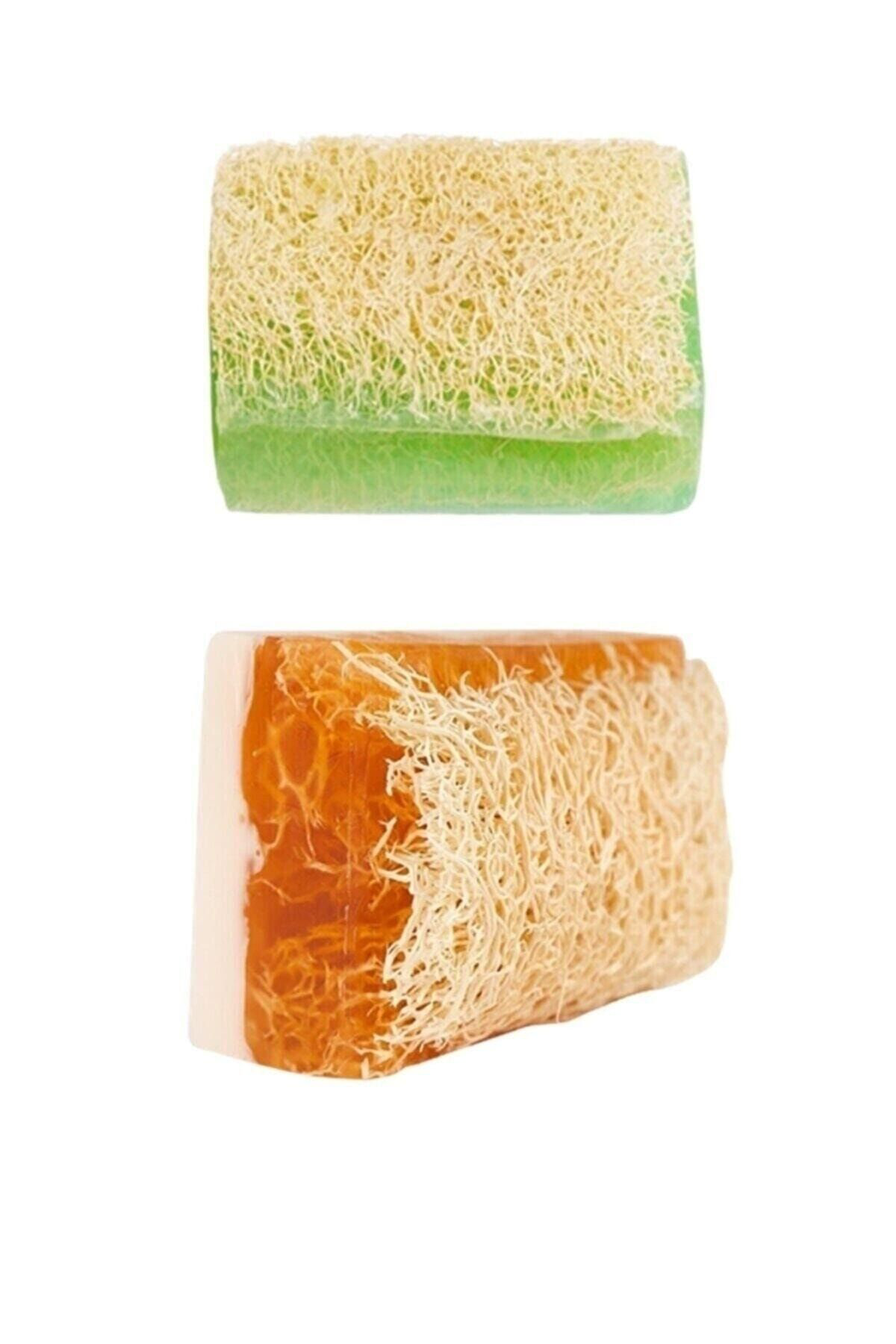 Trendmilano El Yapımı Doğal Kabak Lifli Eşek Sütü Ballı& Aloe Vera Sabunu 2'L