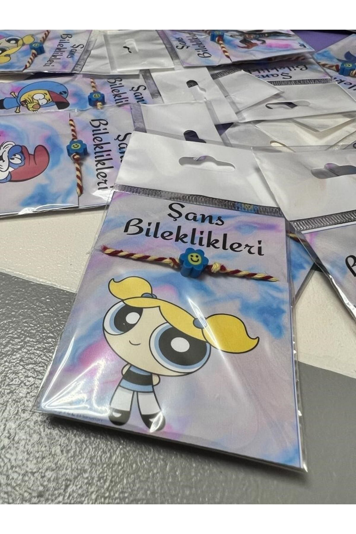 El Yapımı Fimo Karekterli Özel Kartlı Bileklik