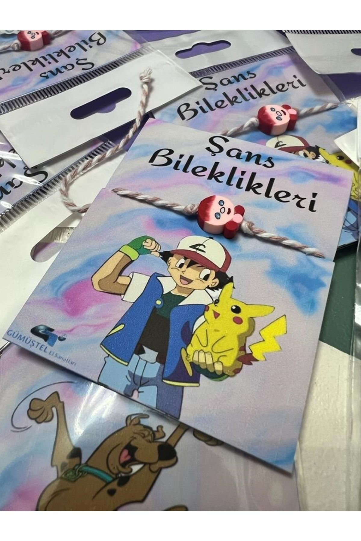 El Yapımı Fimo Karekterli Özel Kartlı Bileklik