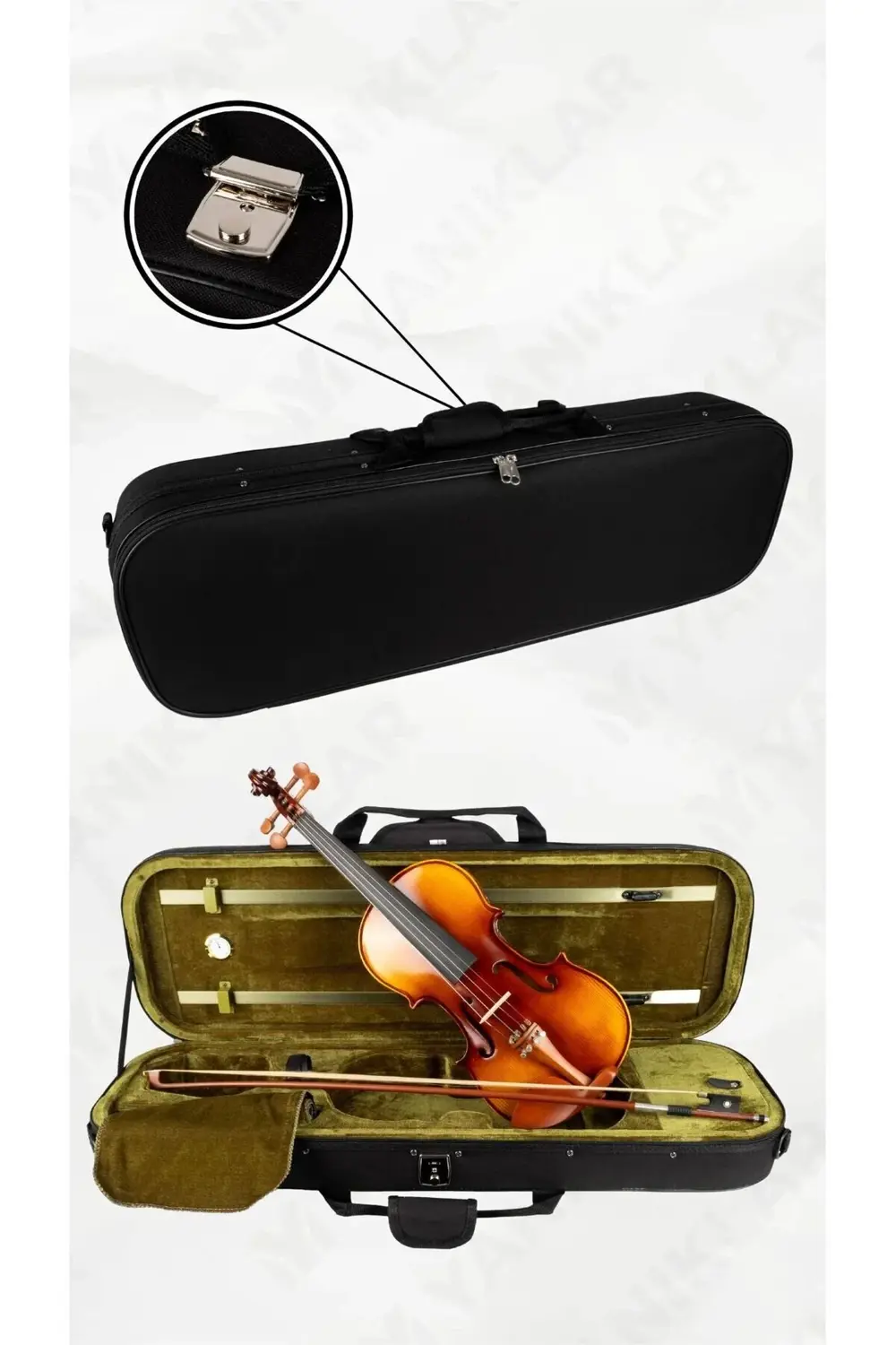 Almeria El Yapımı Gül Aksamlı 4/4 Keman (Taşıma Çantası, Reçine ,Yay Dahi Almeria El Yapımı Gül Aksamlı 4/4 Keman (Taşıma Çantası, Reçine ,Yay Dahi