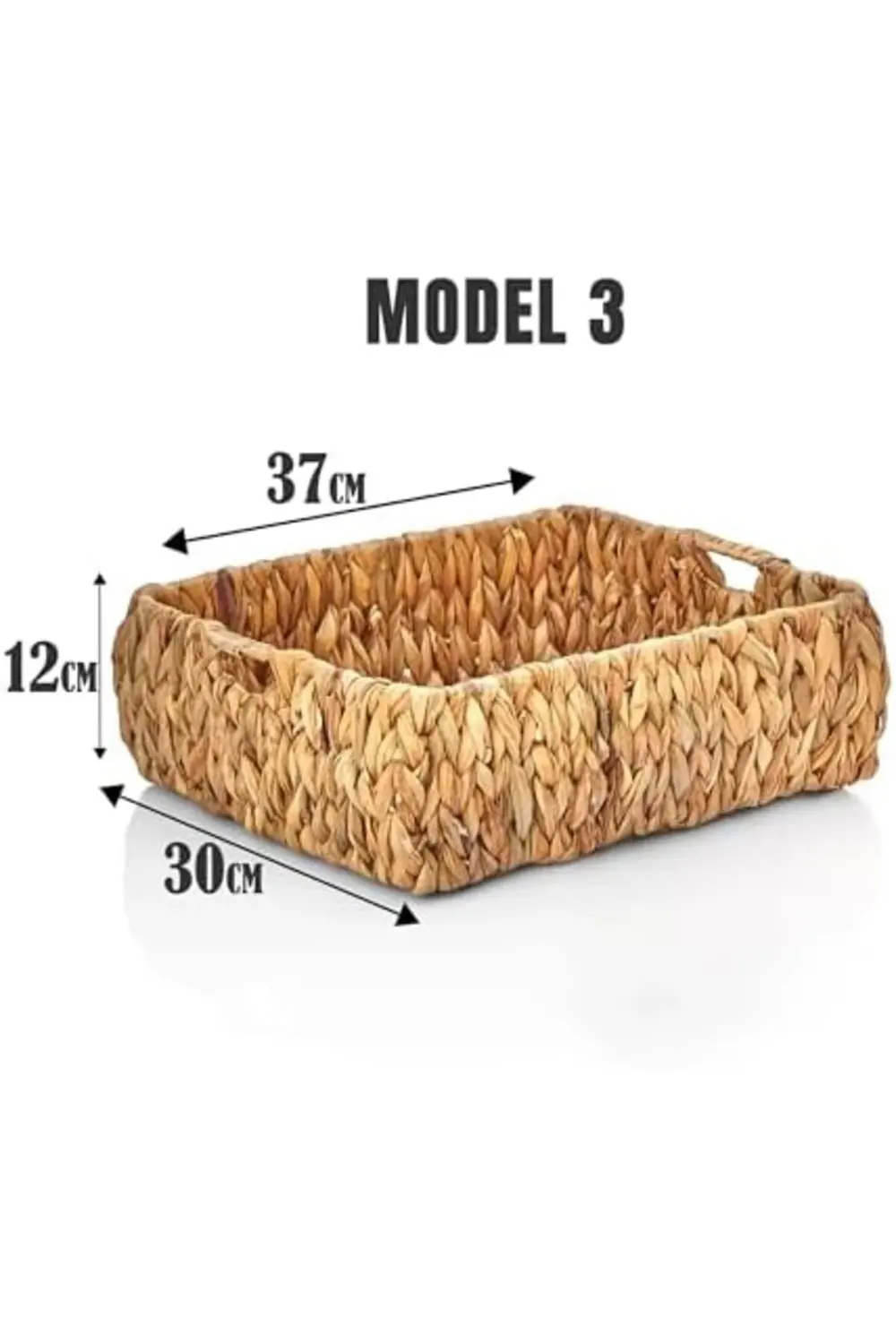 El Yapımı Hasır Bombeli Dekoratif Sepet, Hasır Bombeli Dekoratif