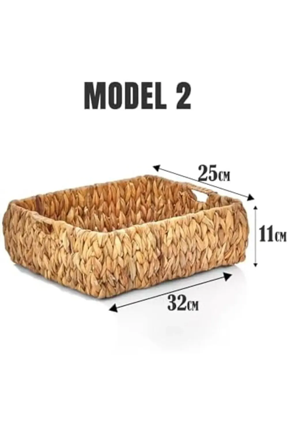 El Yapımı Hasır Bombeli Dekoratif Sepet, Hasır Bombeli Dekoratif