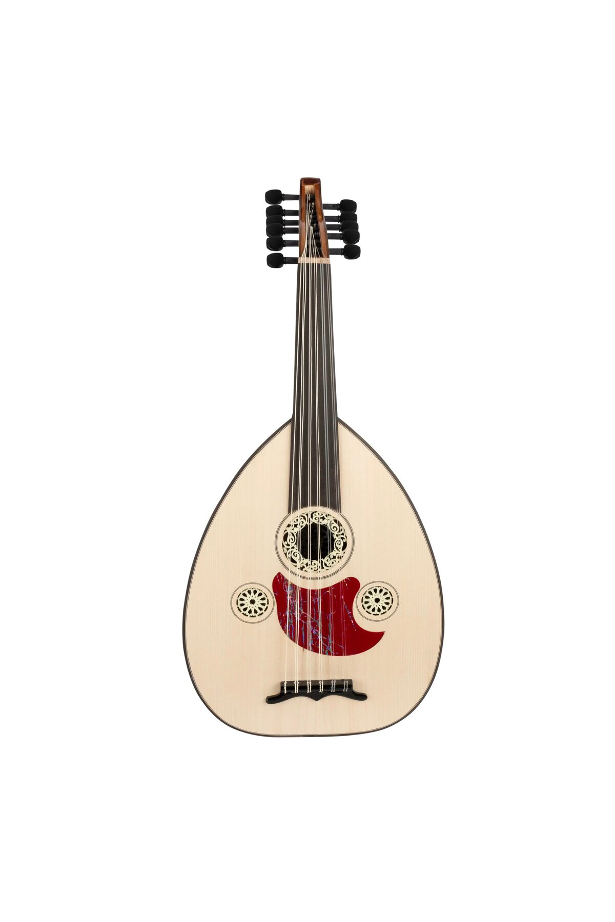 Yaniklar Müzik El Yapimi Jak Girişli Maun Ağaci Ud Pedli Kilif Mizrap (Quart Far
