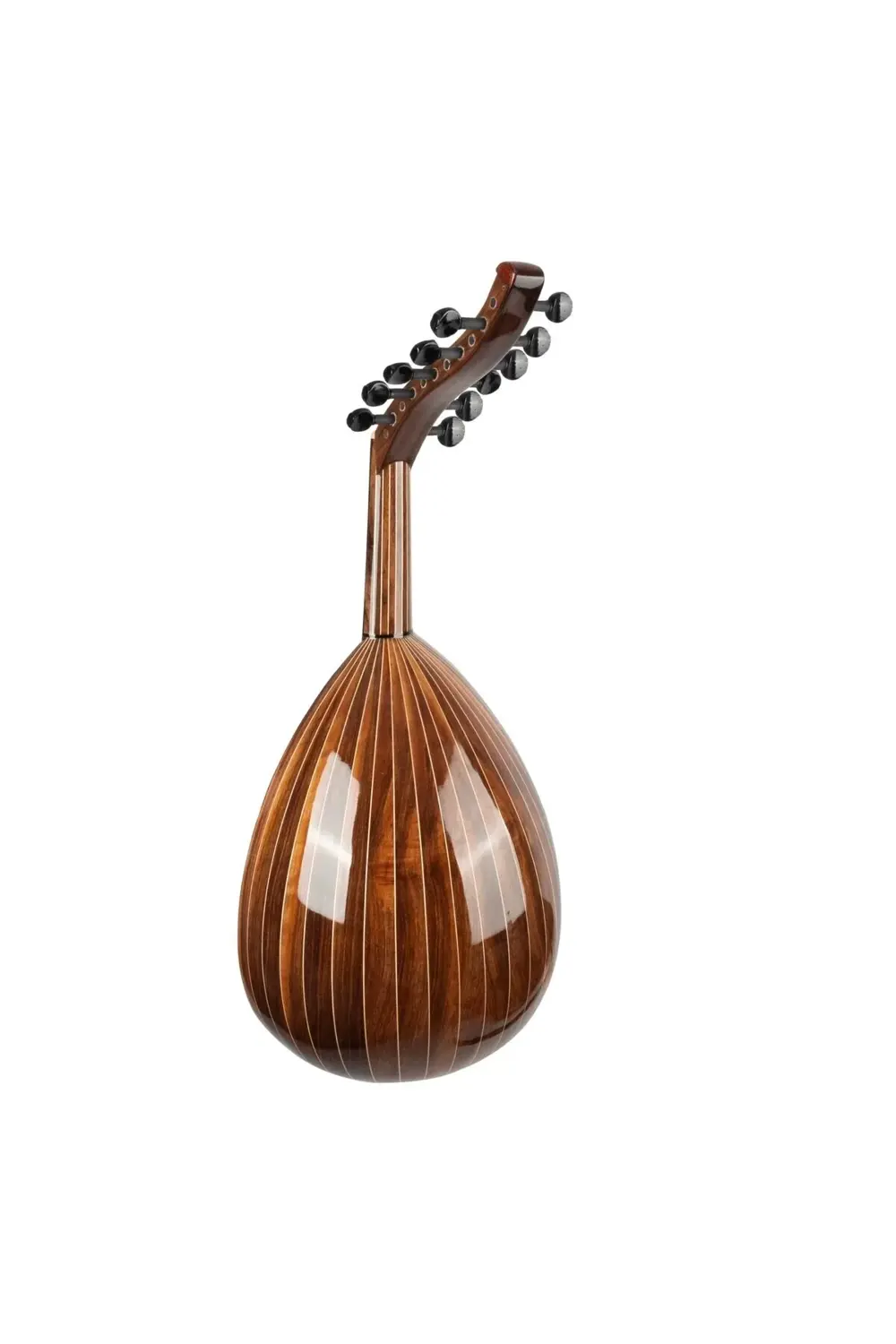 El Yapımı Jak Girişli Maun Ağacı Ud Pedli Kılıf Mızrap (QUART FAR