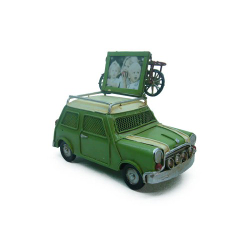 Woody Sofia El Yapımı Metal Araba Çerçeveli Kumbara