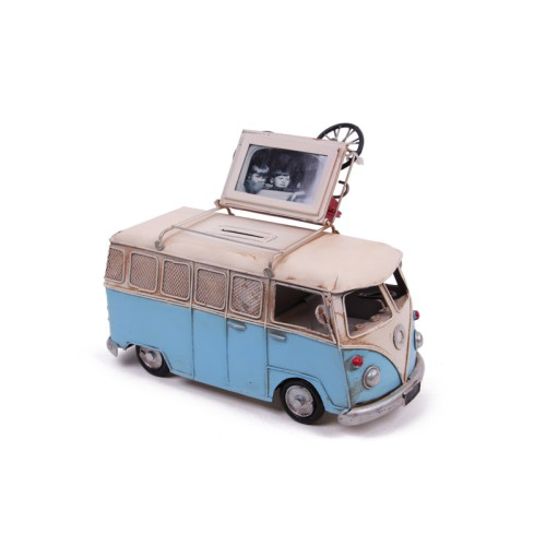 Woody Sofia El Yapımı Minibüs Çerçeveli Kumbara