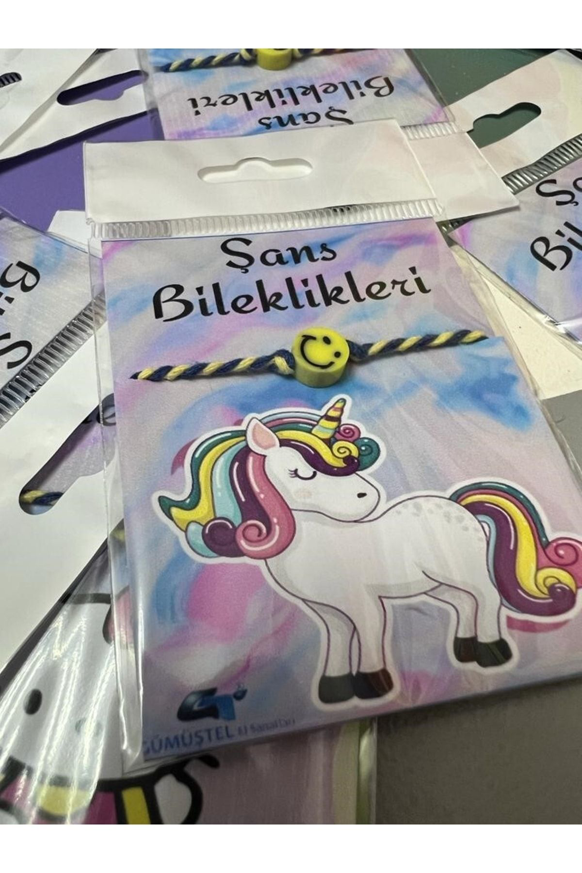 Gümüştel El Sanatlari El Yapimi Şans Bileklik Fimo Karekterli Özel Kartli Bileklik Sürp
