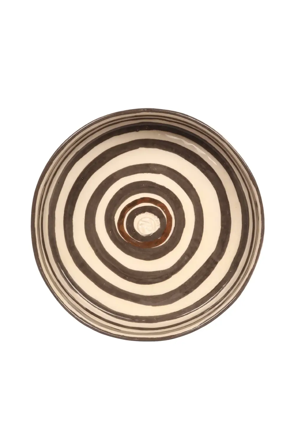 El Yapımı Seramik Ayaksız Sunumluk Dönence Serisi 19 cm