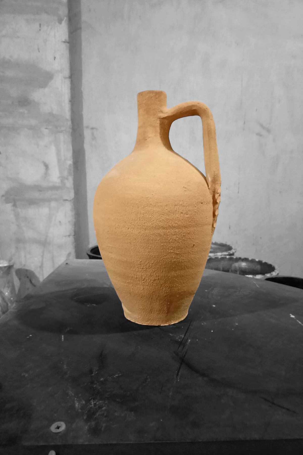 EL YAPIMI TOPRAK VAZO SAKSI