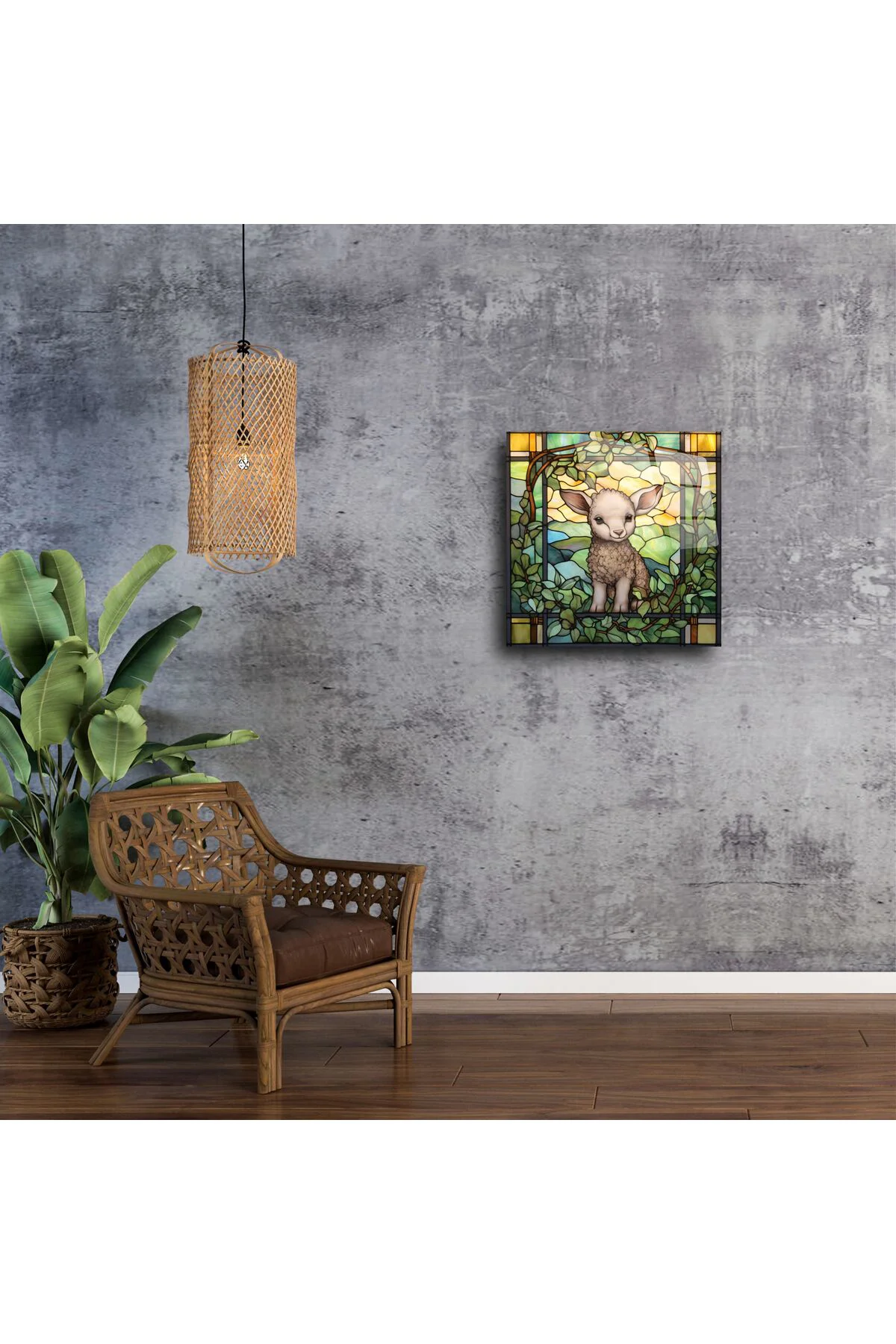 El Yapımı Vitray Stil Kuzu Duvar Sanatı Fiyatı, Yorumları ve Özellikleri