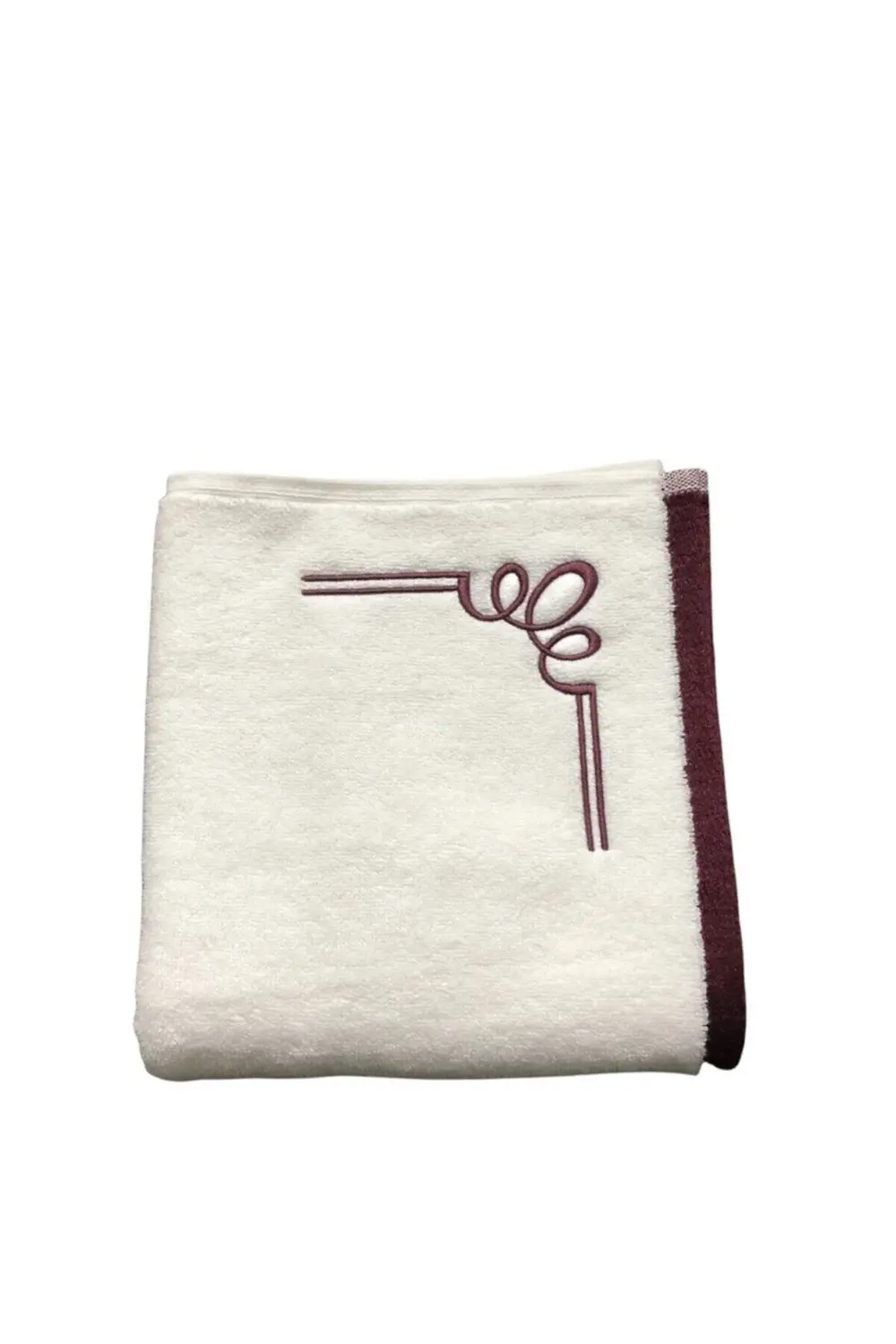 El Yüz Havlu 50 X 90 Kiros V3 Bordo