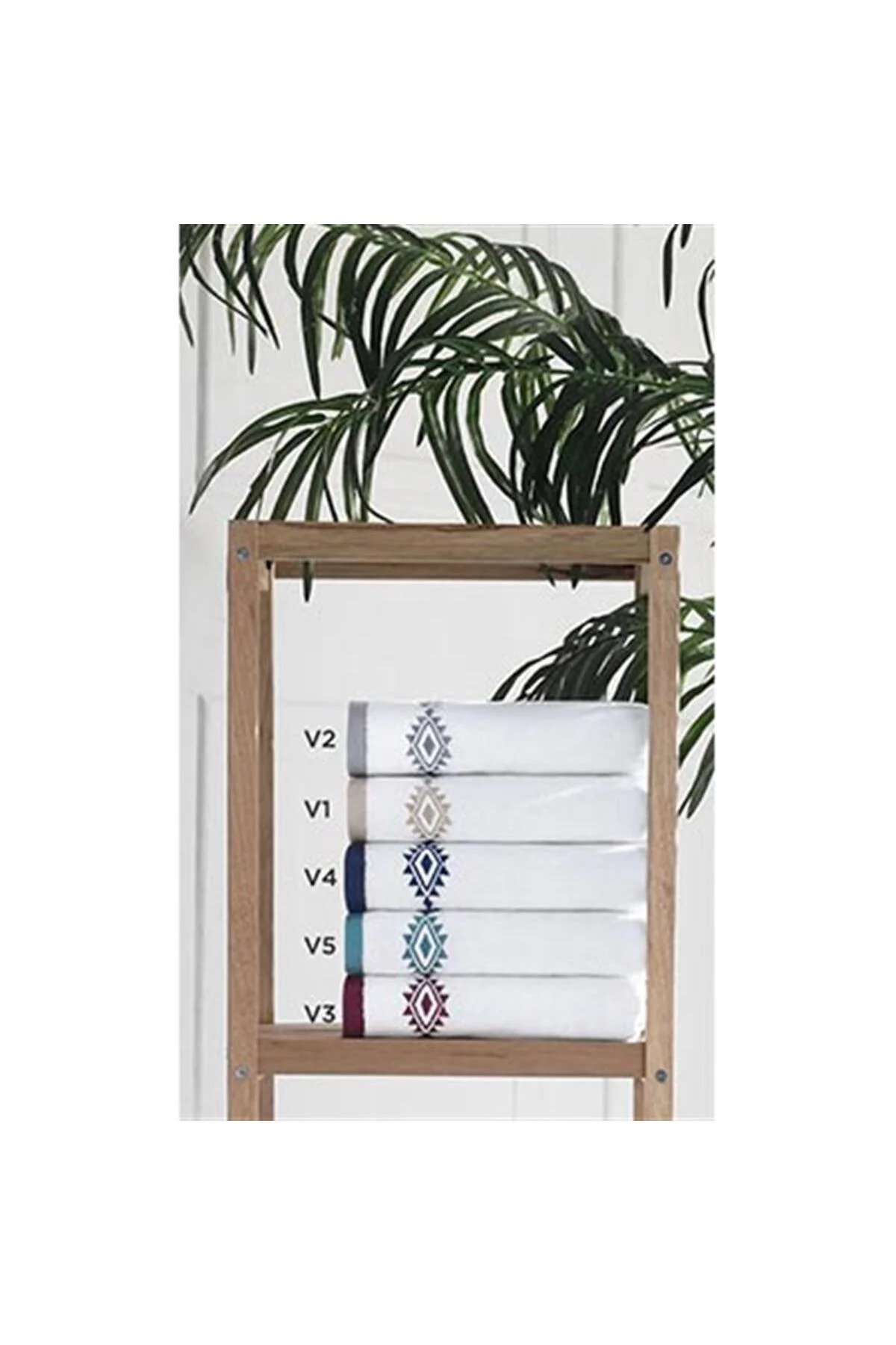 El-yüz Havlu Seti 50*90 Cm Milagros Shine Lacivert