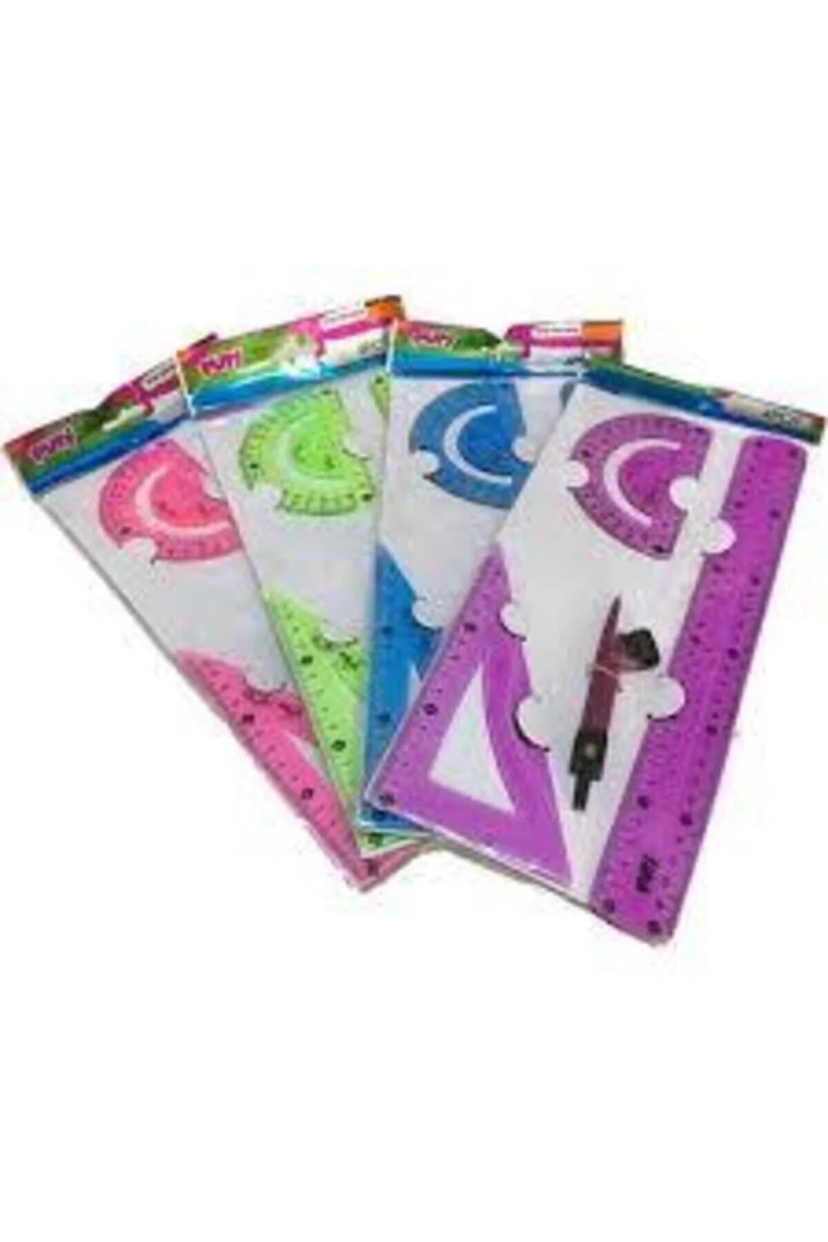 ELASTİK ÇİZİM TAKIMI 30CM PERGELLİ