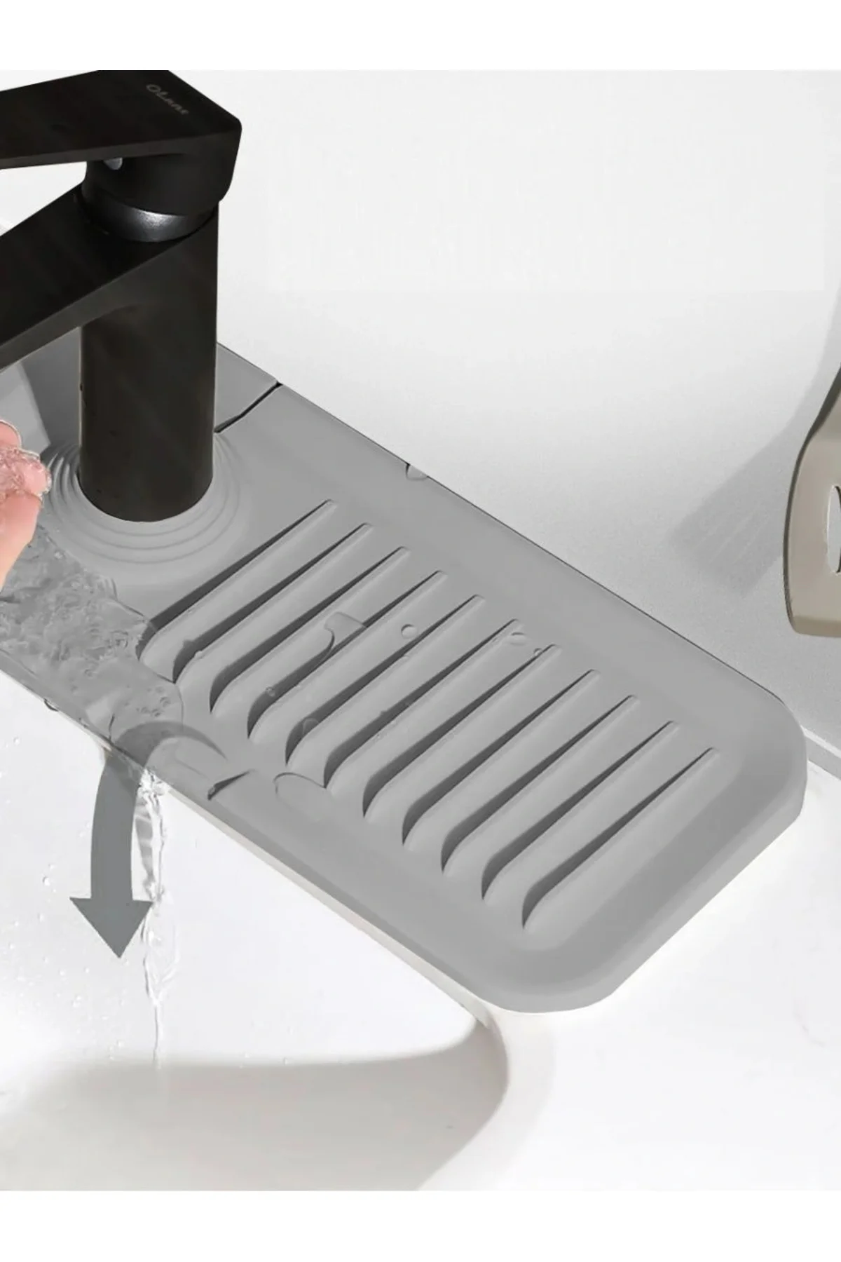 Elastik Mutfak Banyo Musluk Matı Düzenleyici Kaydırmaz Taban Organizer Lavabo Kenar Matı Elastik Mutfak Banyo Musluk Matı Düzenleyici Kaydırmaz Taban Organizer Lavabo Kenar Matı - Görsel 5