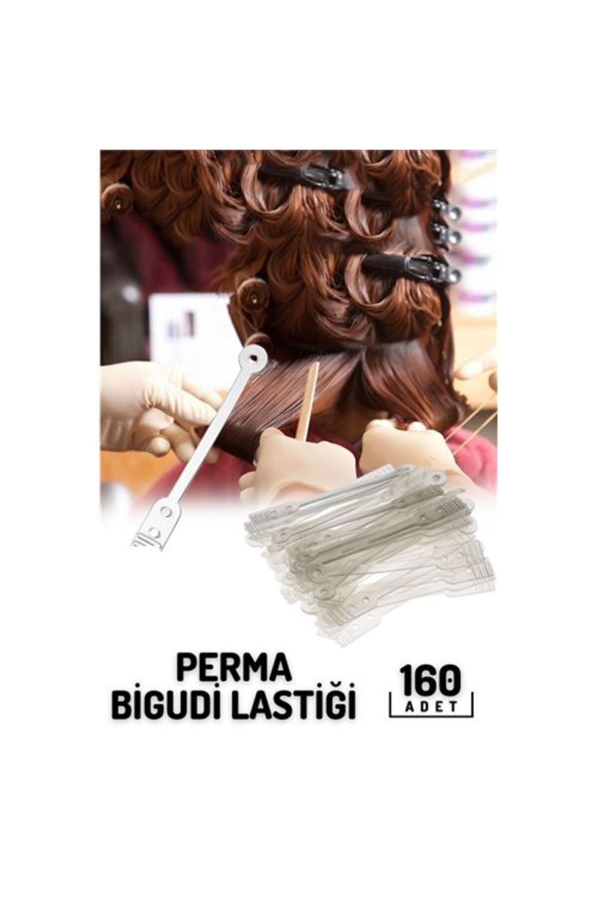 Modacar Elastik Perma Bigudi Lastiği 160 Adet Zegarra Design