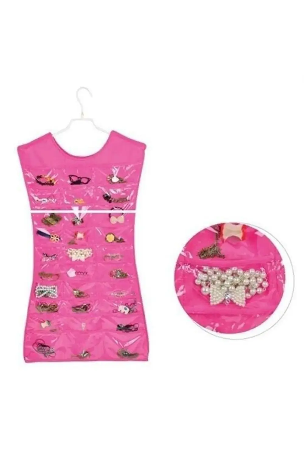 ® Elbise Şeklinde Takı Organizeri - Pembe ® Elbise Şeklinde Takı Organizeri - Pembe