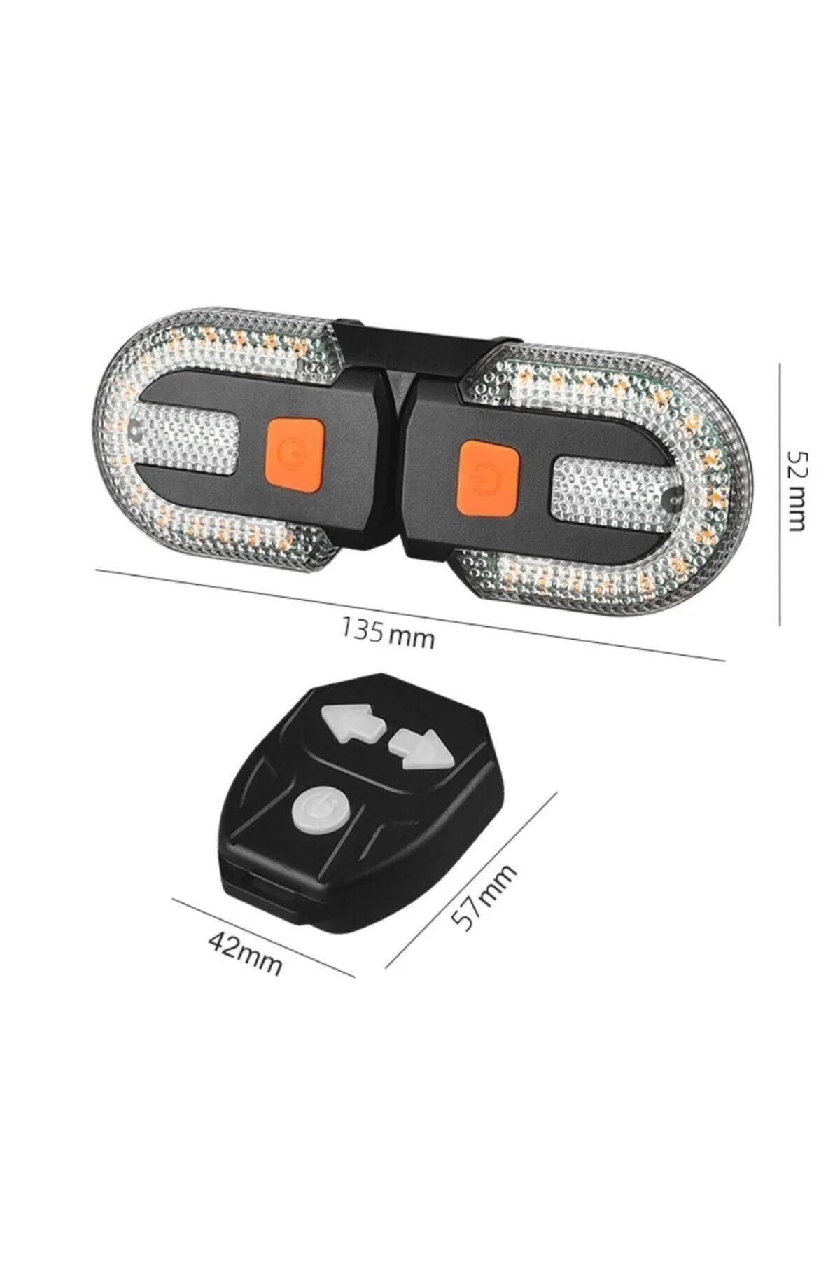 1 Company Eldrive 5 Modlu Su Geçirmez Usb Led Şarjli Sinyal Kablosuz Kumandali Sinyal Takimi