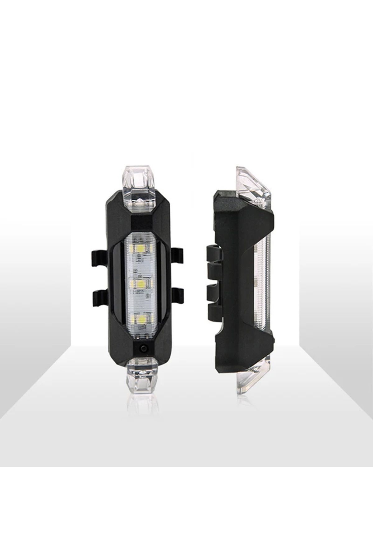 1 Company Eldrive Elektrikli Bisiklet -Bisiklet İkaz Lambasi Beyaz Su Geçirmez Usb Şarjli