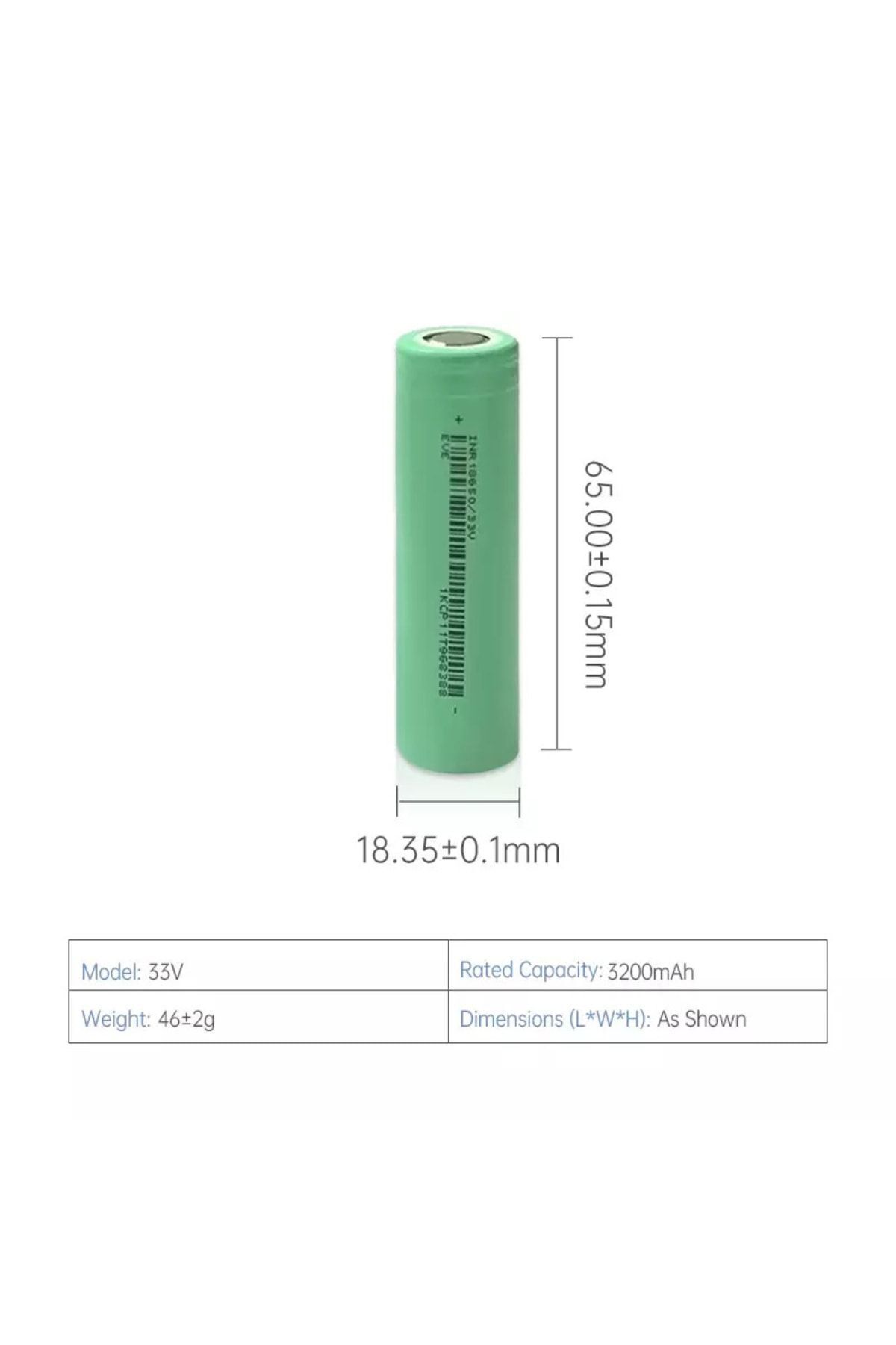 1 Company Eldrive Eve 18650 – 3200Mah Lityum İyon Pil