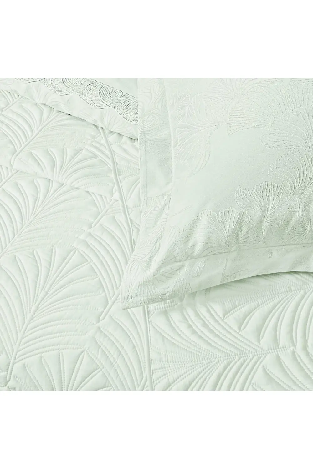 Eleanor Yatak Örtülü Çift Kişilik Nevresim Seti Mint