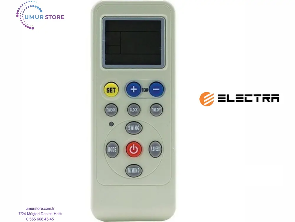 Electra Klimalar İçin Ayarlanabilen Akıllı Klima Kumandası Electra Klimalar İçin Ayarlanabilen Akıllı Klima Kumandası