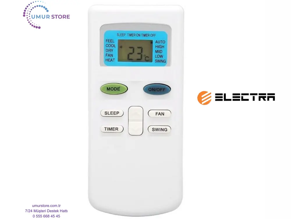 Electra Tac-24chsd/xa71ı Uyumlu Klima Kumandası Electra Tac-24chsd/xa71ı Uyumlu Klima Kumandası